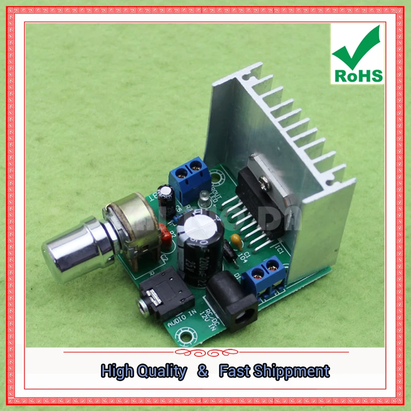 (A board) TDA7297 Power Amplifier Board 2.0 No Noise AC And DC 12V Finished Board Module (C6A3) 0.09kg-X