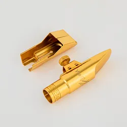 High Quality Professional Tenor Soprano Alto Saxophone Metal Mouthpiece Gold Plating Sax Mouth Pieces Accessories Size 5 6 7 8