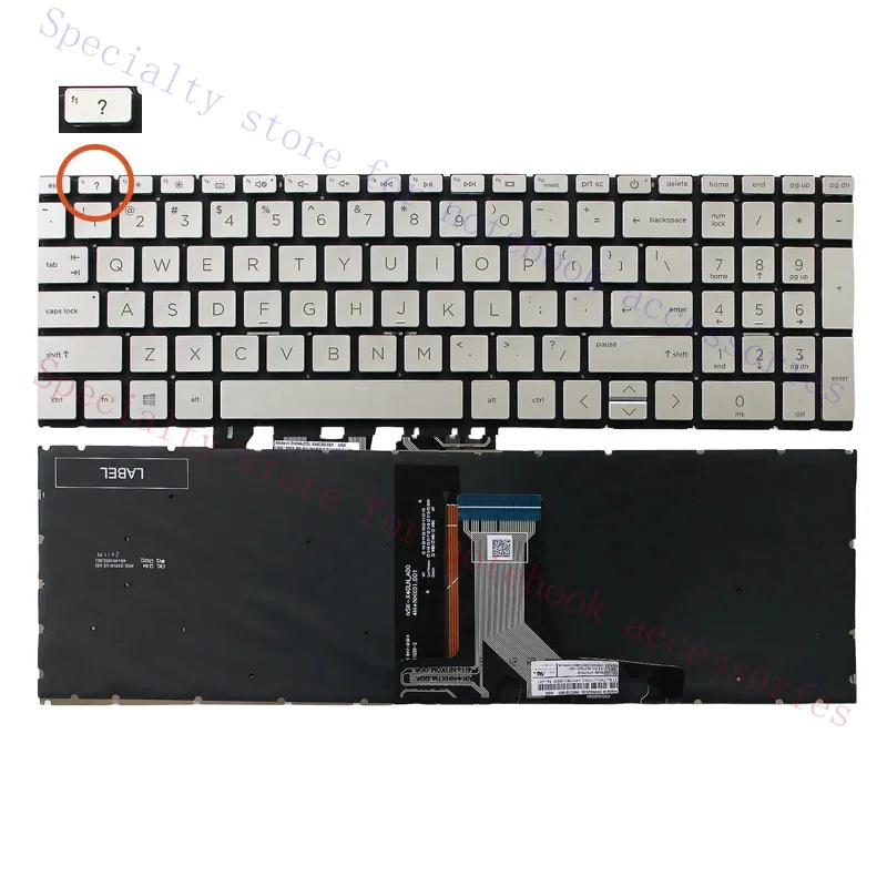 For Pavilion 15-EG EH TPN-Q246 Q245 X360 15-ER alternate keyboard  shell