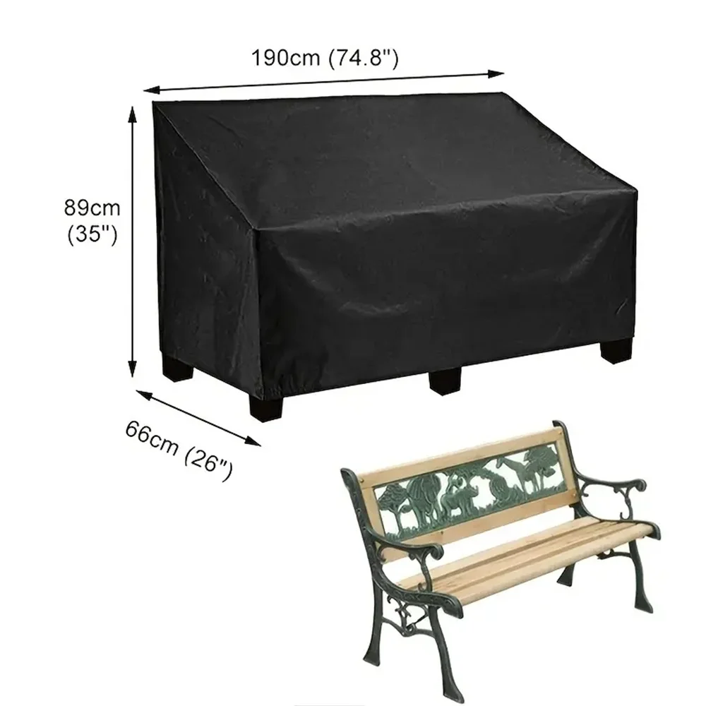 Heavy-Duty Garden Loveseat Cover - All-Weather Waterproof & Dust-Proof Protection - UV Resistant for Outdoor Patio