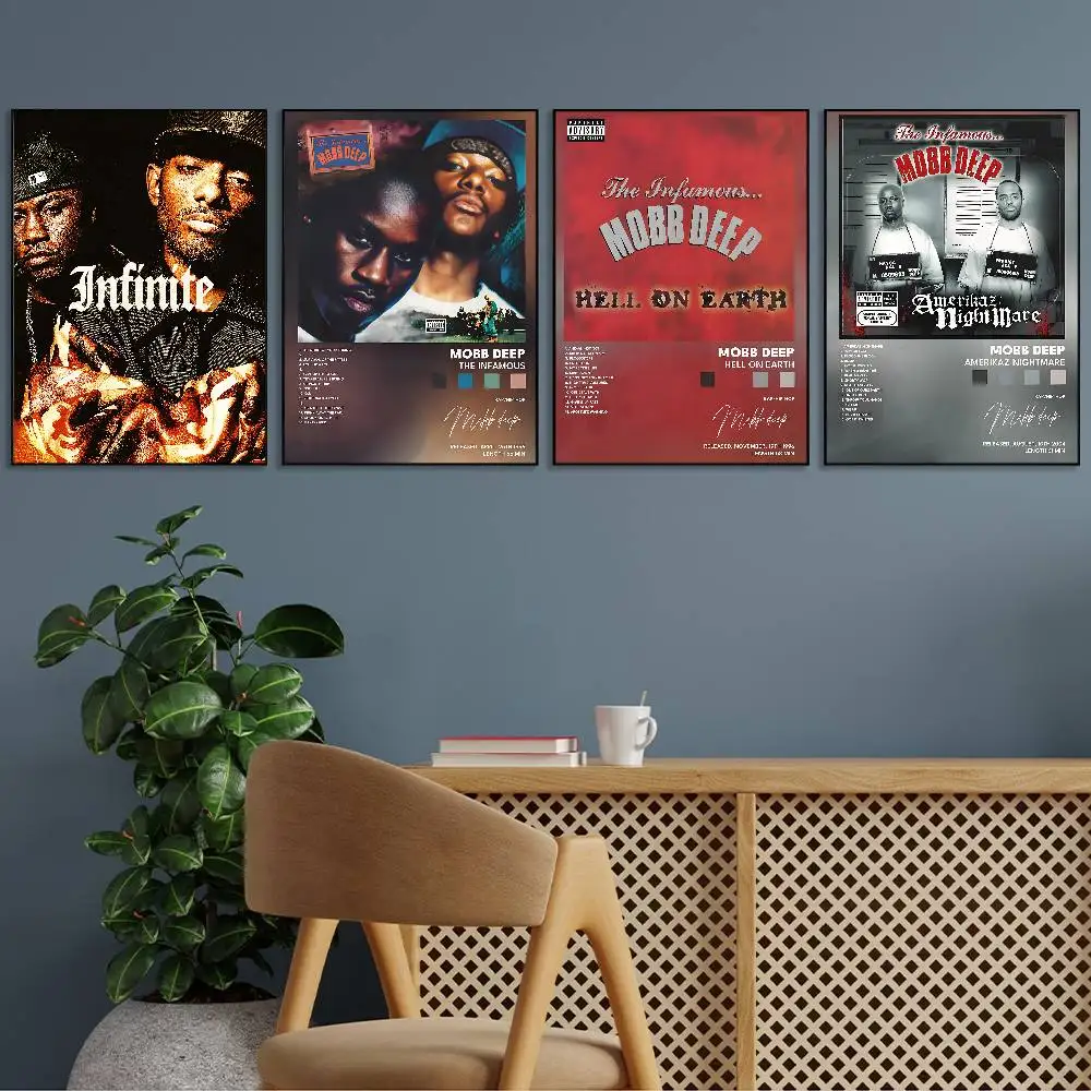 Band Mobb Deep Infinite Poster Gallery Prints Self Adhesive Home Decor Decoration Wall Decals Living Room Sticker