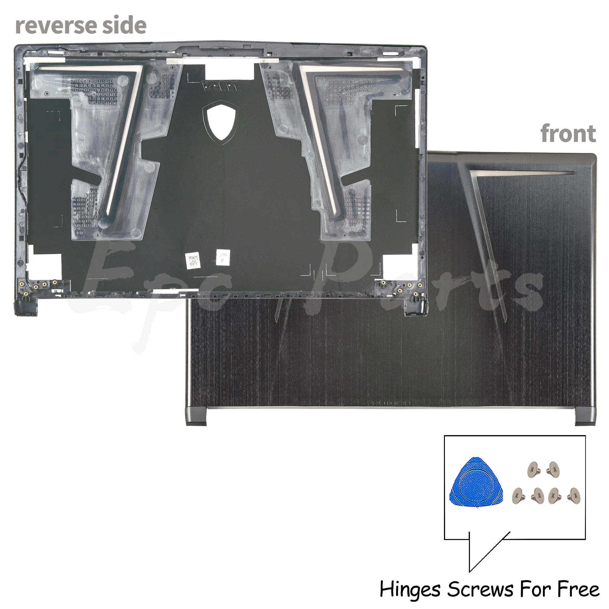 Imagem -02 - Tampa Traseira do Lcd para a Dobradiça Moldura Dobradiças Peças Substituem Msi Ge63 Raider Rgb 8re 8rf 9sg Ms16p1 Ms-16p5 Ms-16p6 Novo