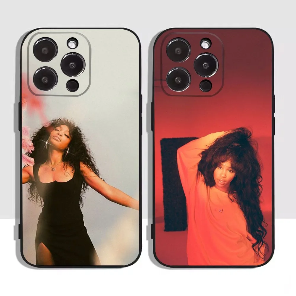 Hot Singer S-sZA L-lana Phone Case For Apple iPhone 15,14,13,12,11,XS,XR,X,8,7,Pro,Max,Plus,mini Silicone Black Cover