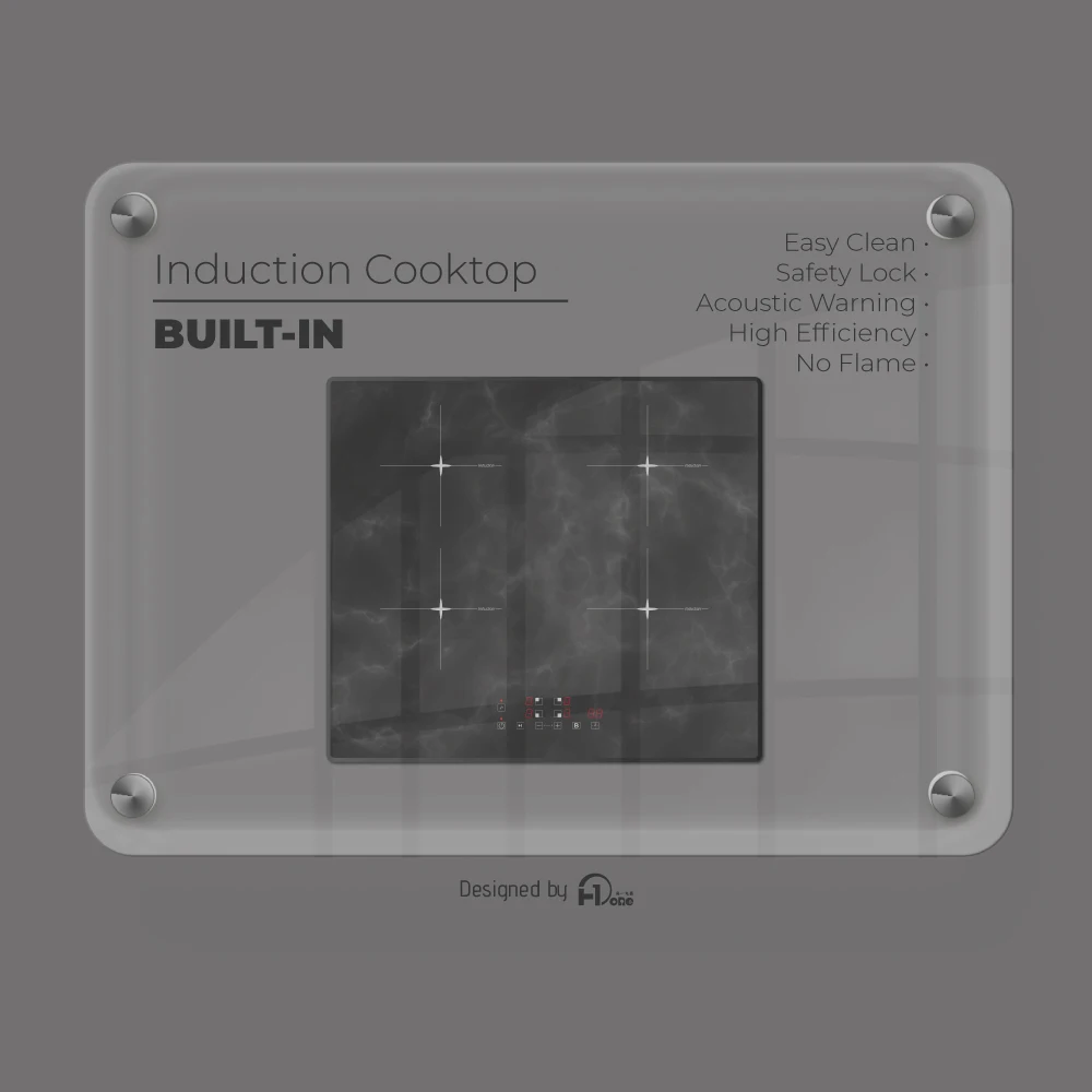 Factory Direct Selling Built-in 4Burner 8KW High Power Electric Induction Cooker