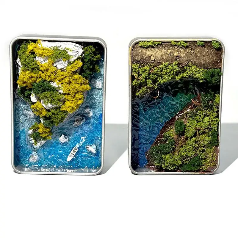 10.7cm Ocean Bay Ripple Diorama Base Mini Seaside Coastal Scene Display Base For Mini Figures Model Scene Decor