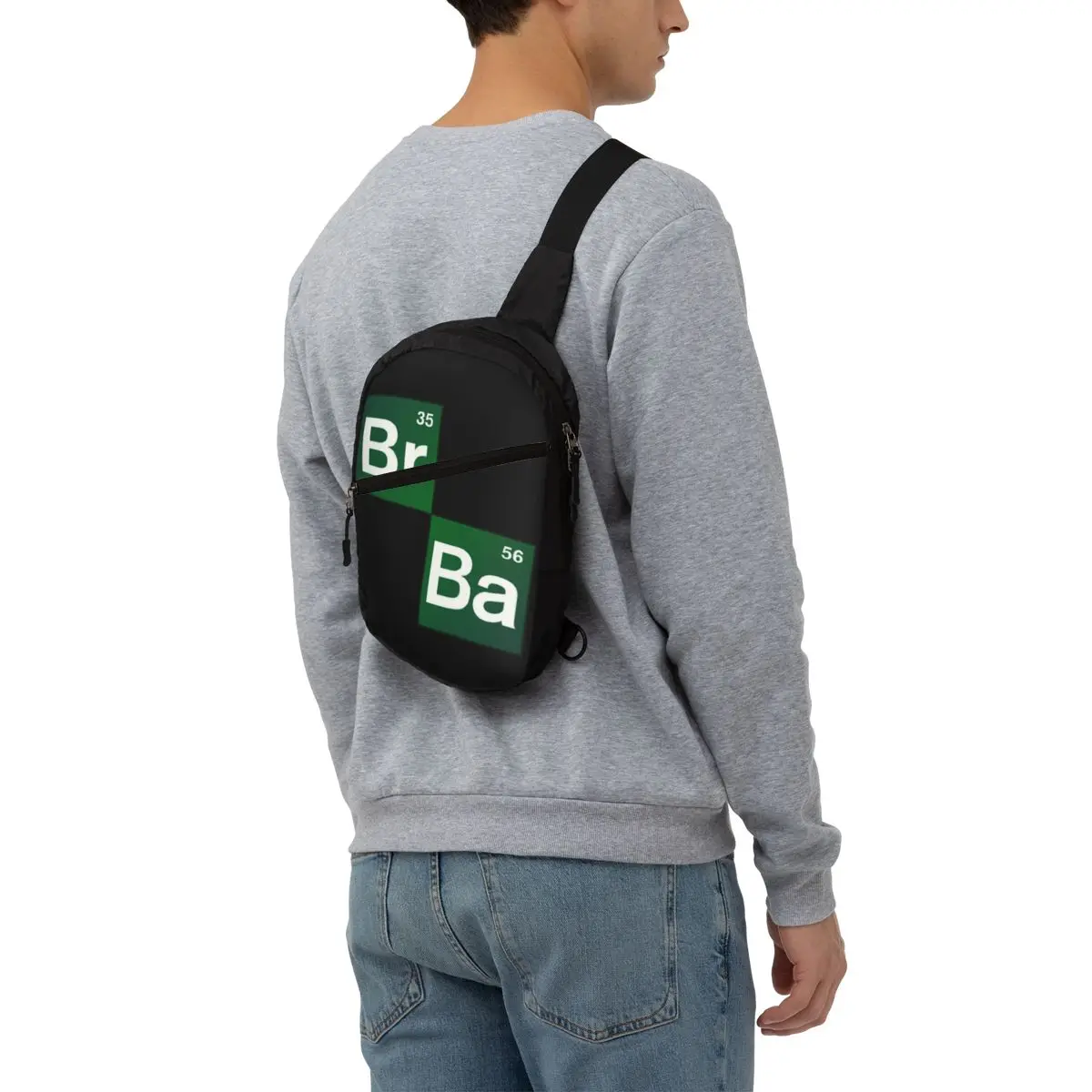 Breaking Bad Elements Crossbody Sling Backpack Men Custom Tv Show Chest Shoulder Bag for Traveling Daypack