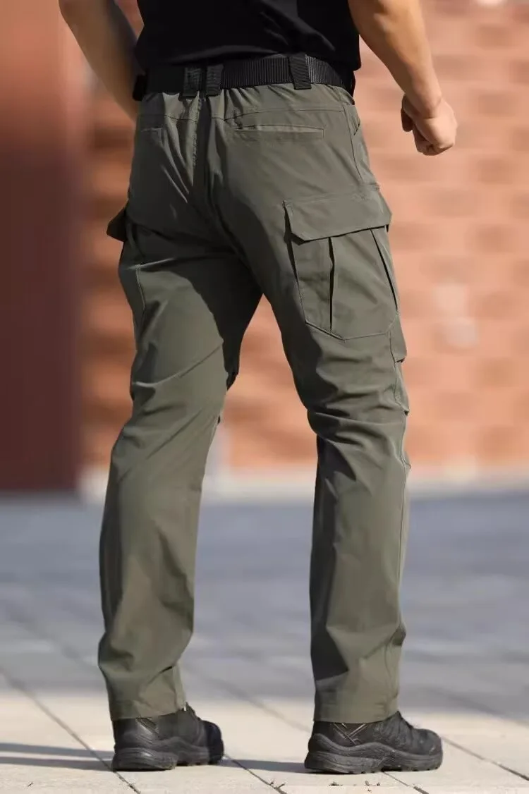 Men's Tactical Cargo Pants, Slightly Stretch Fabric, Soft and Breathable, Multi-Pocket, Suitable for Casual Outings