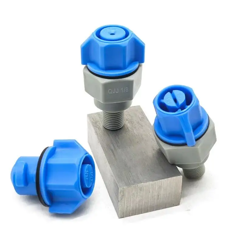 PP Spray Nozzle Corrosion Resistant Quick Release Conical Fan Nozzle for PCB Equipment Cleaning Industrial Spray Tip