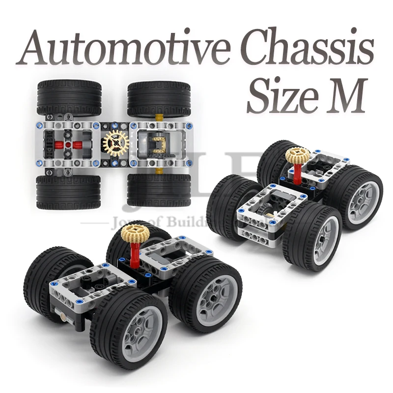 MOC Technical Motors Power Functions Automobile Chassis Model  Compatible Tarin Car Building Blocks High-tech Bricks DIY Toys
