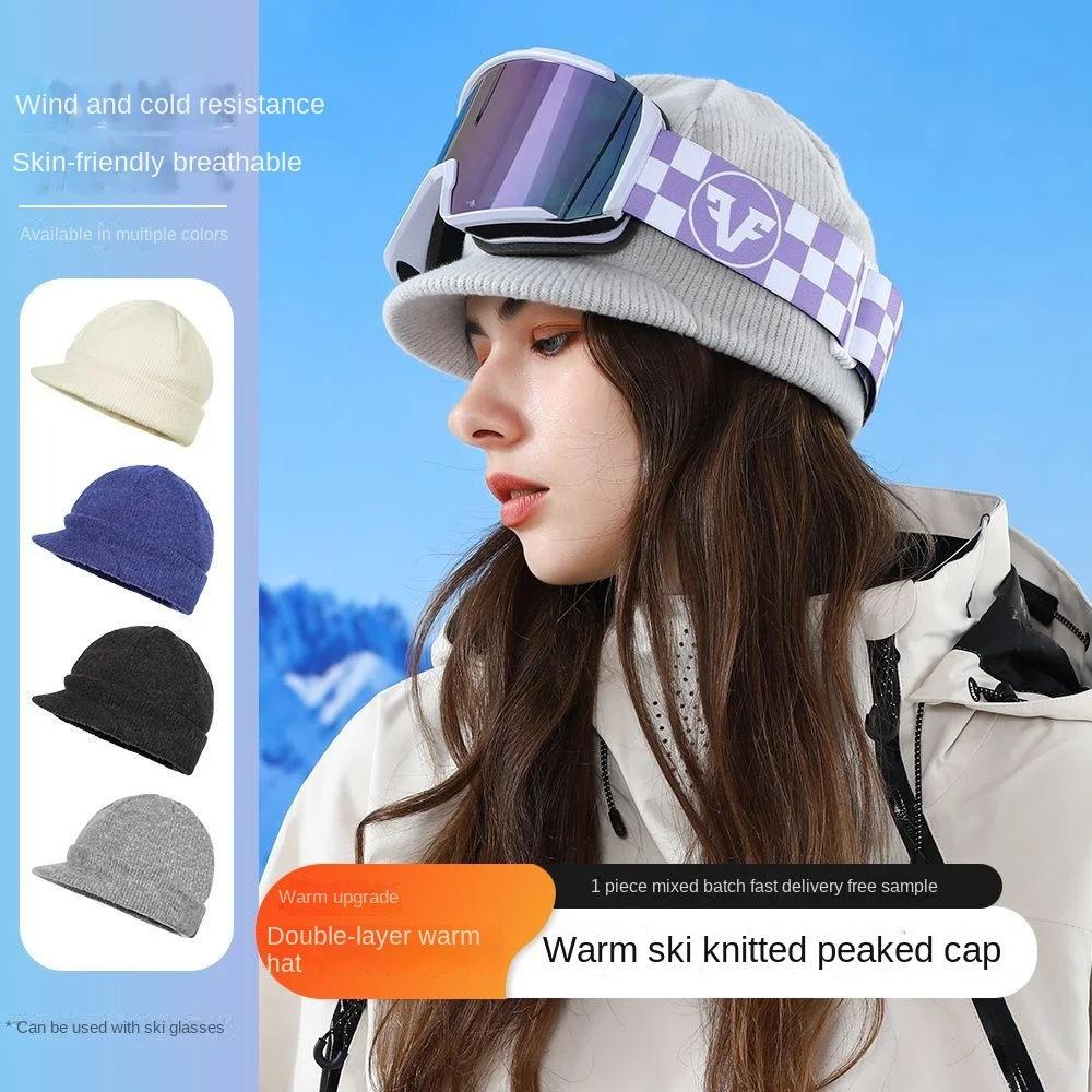 Men Women Duck Tongue Cap Ride Ski Outdoor Running Knitted Cap Sports Warm Knitted Cap Windproof hip-hop Cap Hot