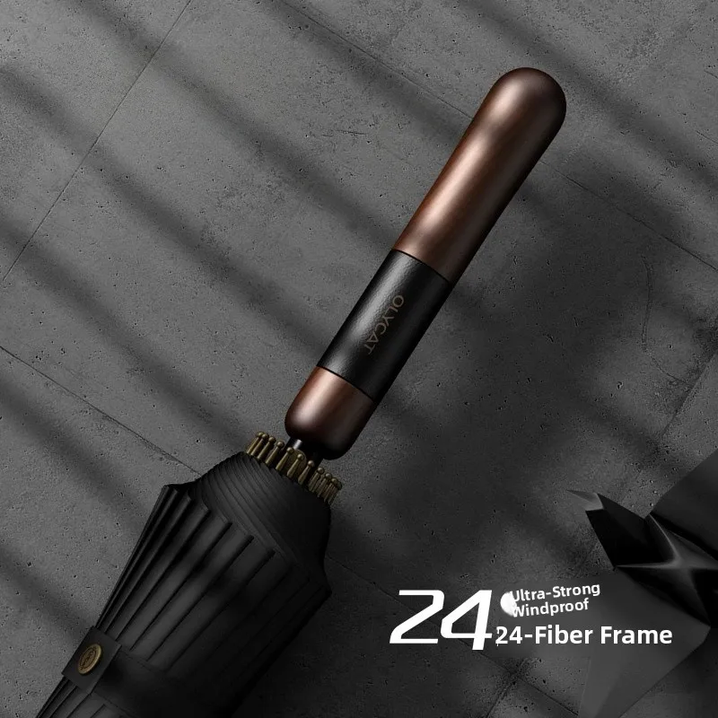 

Oly Long Handle Auatic Umbrella Men's Busin Umbrella Super Windproof Rain And Sun Umbrella Special for Heavy Rain