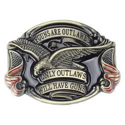 Eagle/Vulture Flag Belt Buckle Handmade Homemade Accessories DIY Western Cowboy METAL 3D ALLOY Decorative Waistband