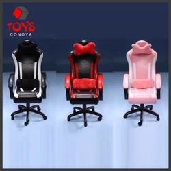 In Stock JIAOU DOLL JO23F-01 1/6 Scale Miniature Gaming Computer Chair Office Game Chair Fit 12-inch Action Figure Body Dolls