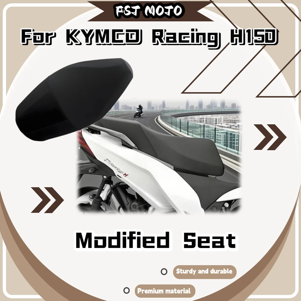 For KYMCO H150 Modified Comfort Saddle Wide Cushion High‑Rebound Waterproof Easy Mount Mod Accessories