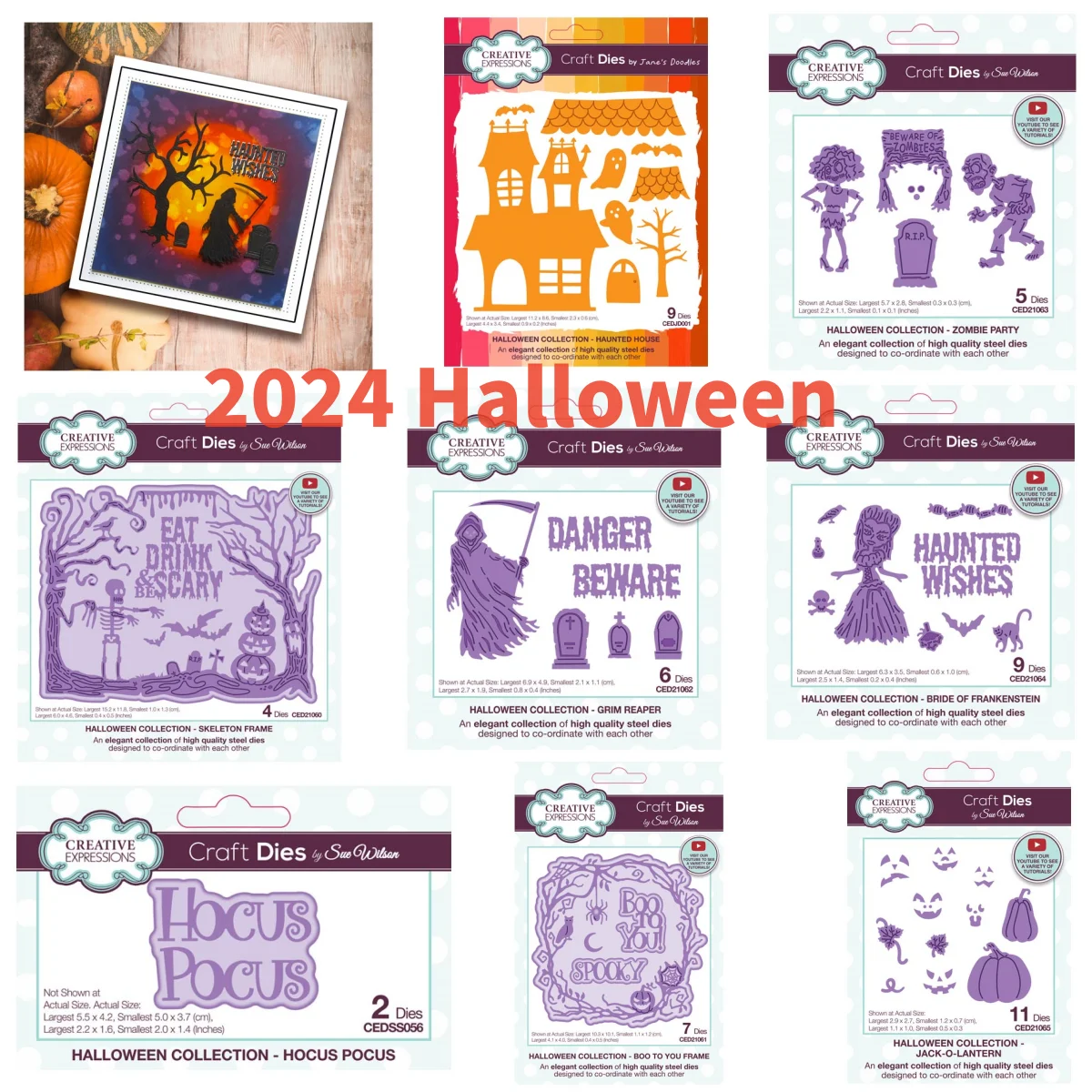 2024 Хэллоуин, зомби, фантастический дом, мраморный жнец, металлические Вырубные штампы для рукоделия, альбом для скрапбукинга, карта, искусственное украшение, Новинка