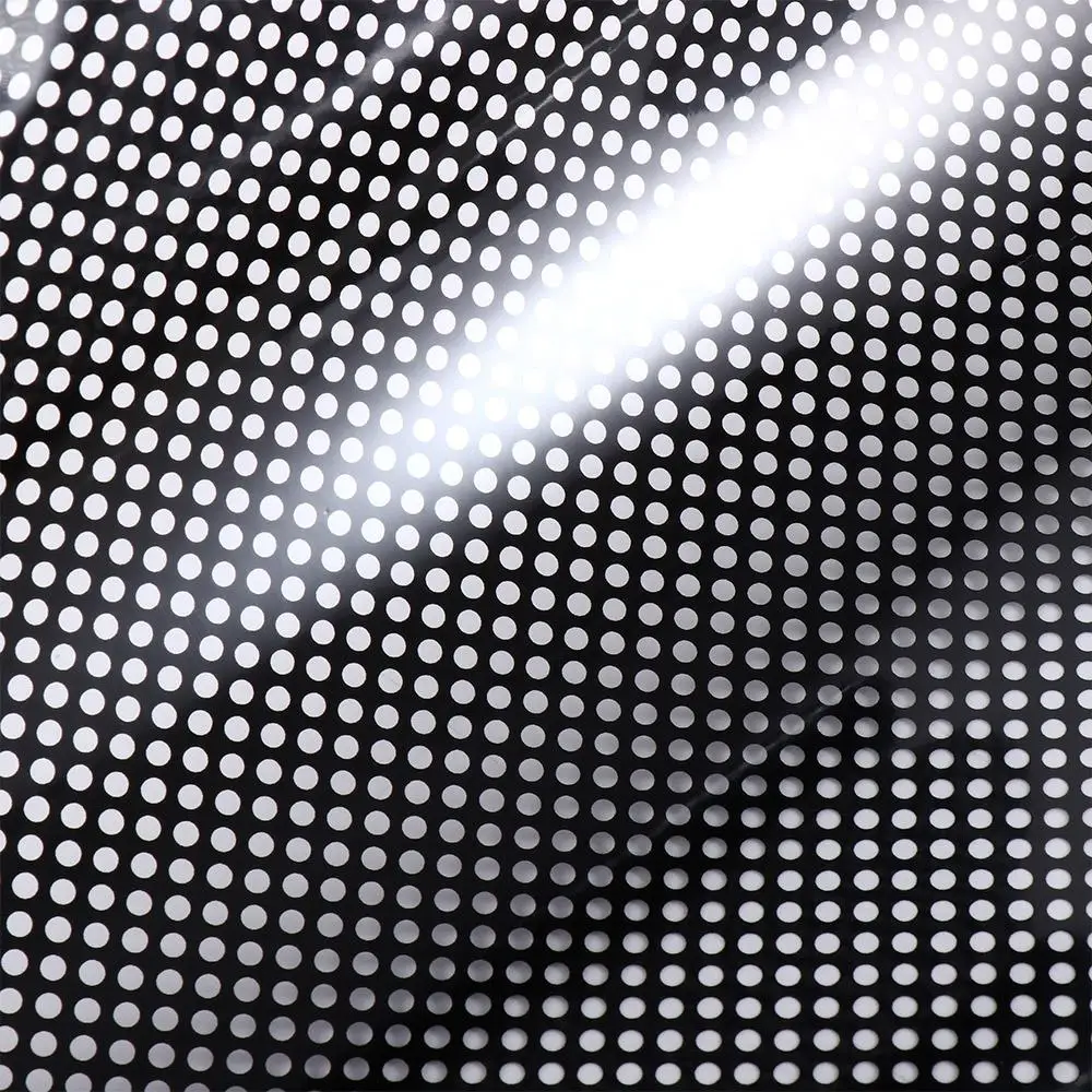 Self-adhesive Mesh Window Film Black White Sun Window Stickers Light Stickers Privacy Room Darkening Office Window Glass Sticker