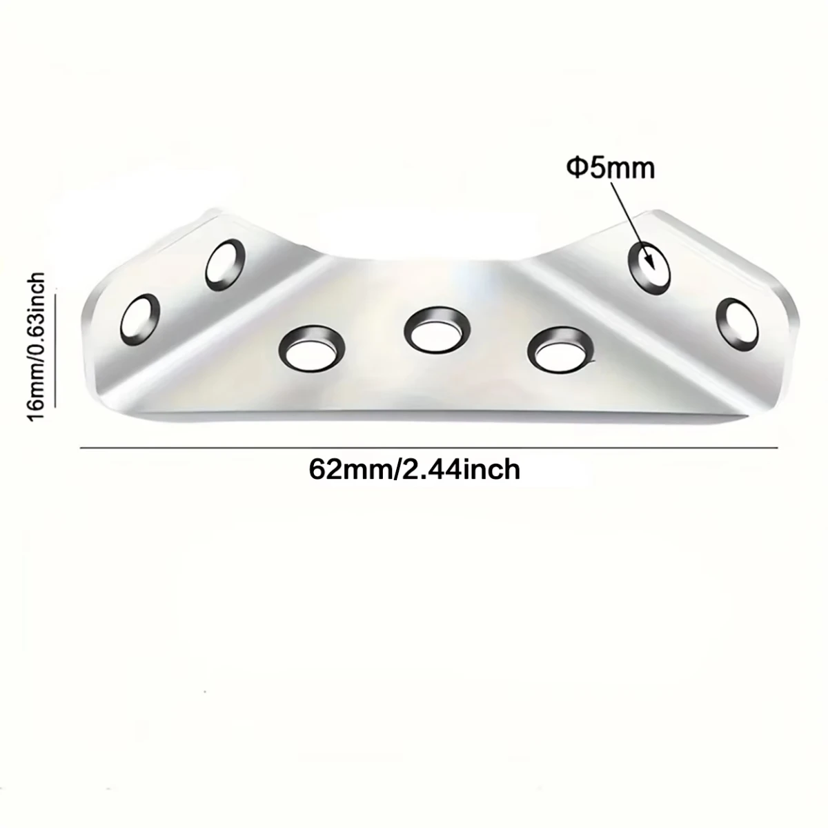 2026 10pcs Thickened Stainless Steel Angle Code 90 Degrees Right Angle Fixed Bracket Furniture Connectors