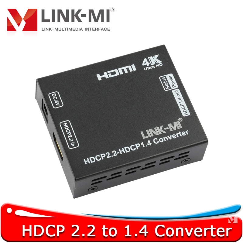 

Конвертер HDCP 2,2 в 1,4, преобразователь HDMI в HDMI, поддержка 3D-видео конвертера HDCP 2,2 в HDCP 1,4