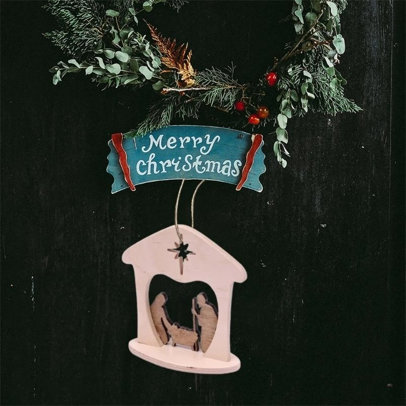 مشهد المهد عيد الميلاد الحلي العلامة جيسوس وود يعبر عن اعتقادك #5