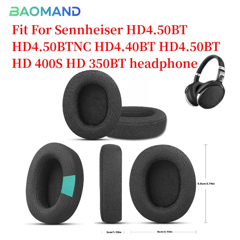 

Replacement Ear Pads Cushions for Sennheiser HD4.50BT HD4.50BTNC HD4.40BT HD4.50BT HD 400S HD 350BT Headphone Sponge Earpads