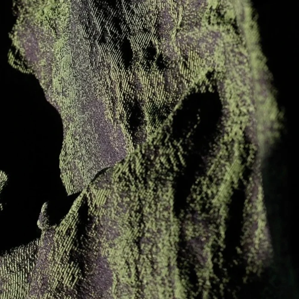 

Retro Jacquard Fabric Creative Black Green Coat Top Clothing Designer Diy Sew Per Meter Cloth Apparel Sewing Material