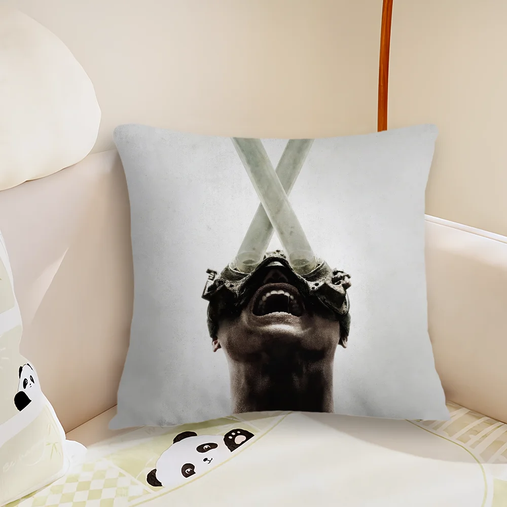 Horror Thriller Movie S-Saw X Pillow Case Living Room Sofa Cushion Cover Suitable For Home Bedroom Room Decoration