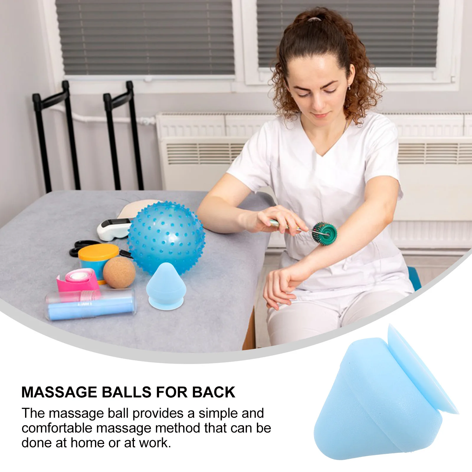 

Массажный мяч на присоске для облегчения боли в мышцах спины и шеи, расслабляющие шарики для фитнеса, массажер для шеи, массажер для мышц