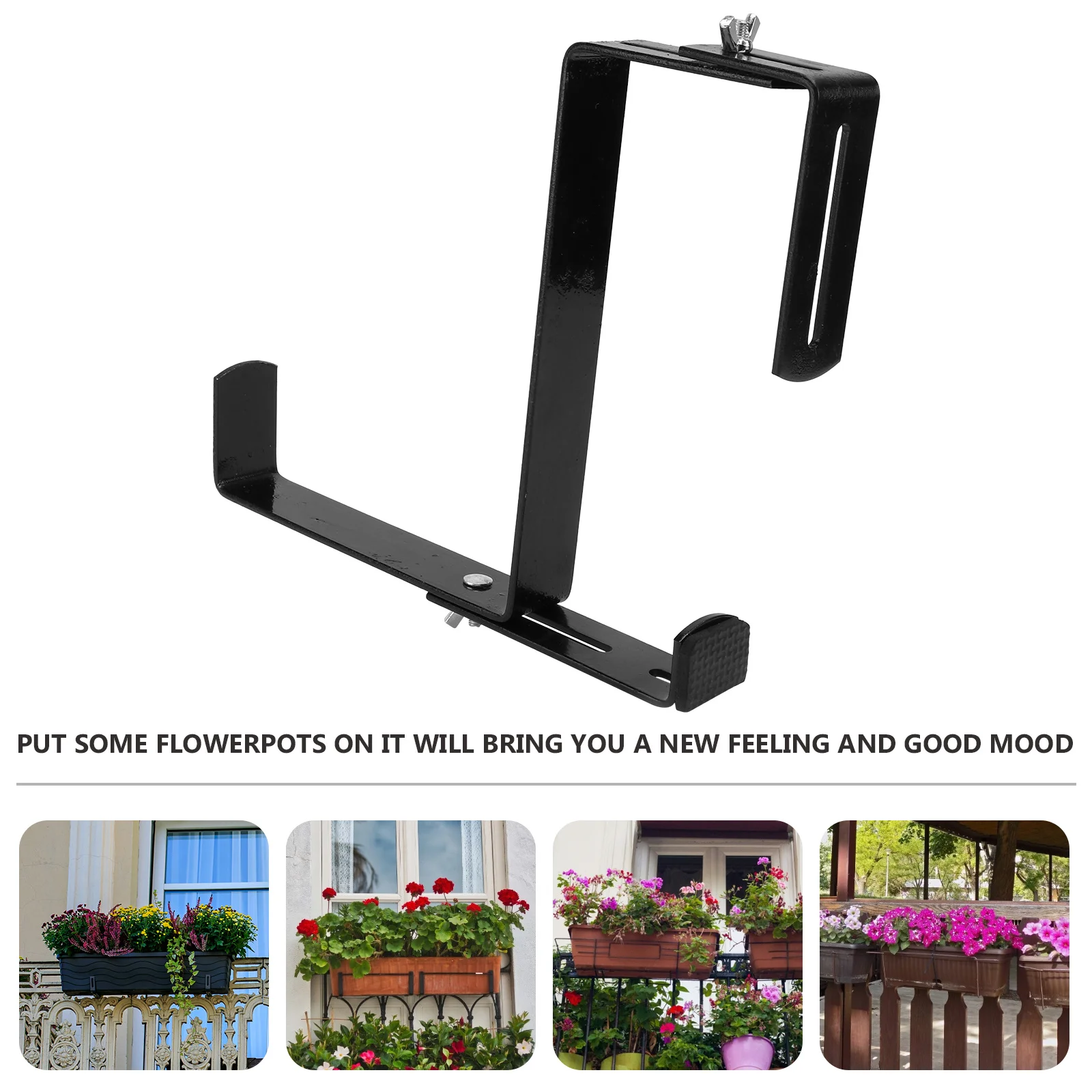 

1Pcs Multifunctional Balcony Flower Pot Hanger Durable Plant Holder Ideal for Garden Living Room Wall Balcony Display
