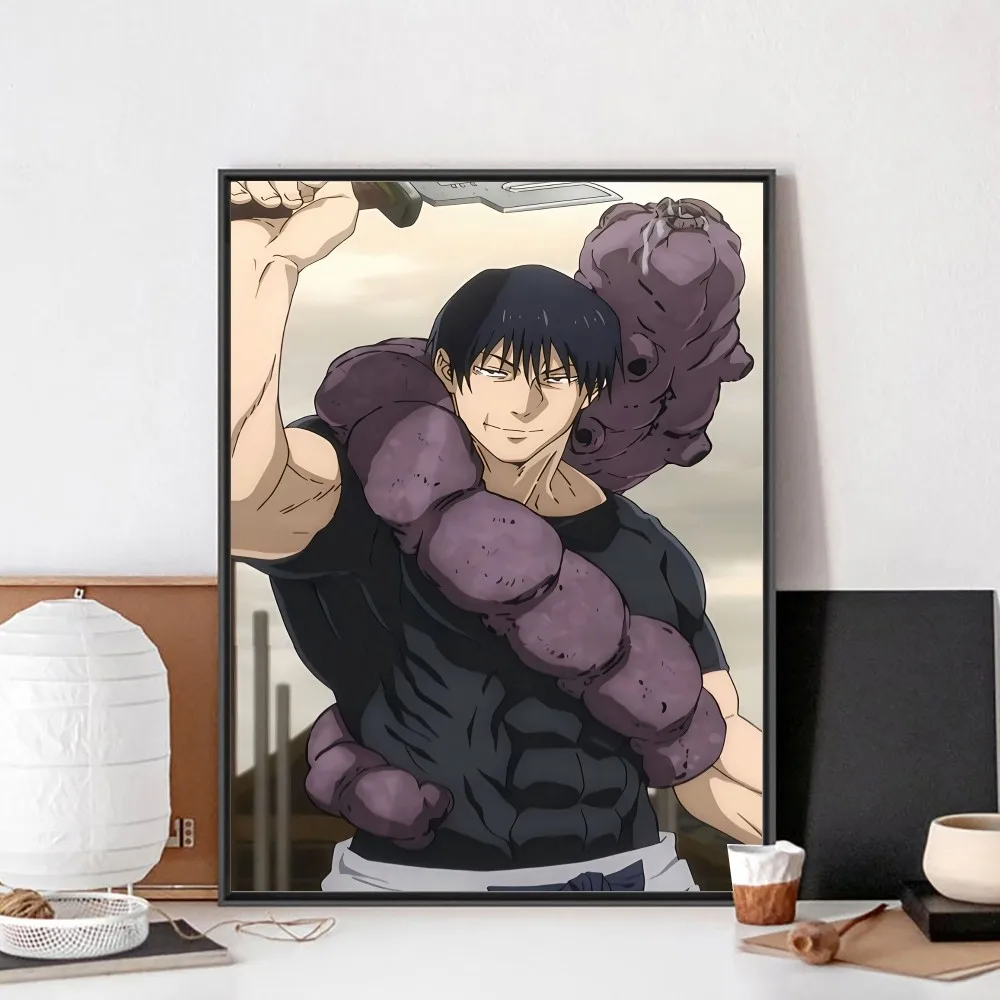 Jujutsu Kaisen Fushiguro Toji Poster No Framed Kraft Club Bar Paper Vintage Poster Wall Art Painting Bedroom Study Stickers