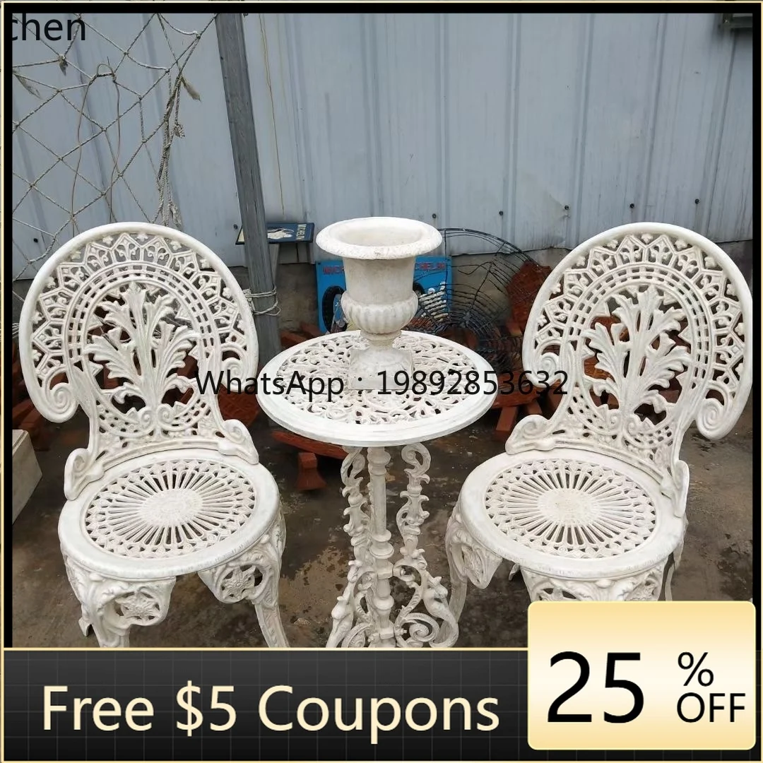 HH الحديد الزهر بوعاء معلق السحلية المعدنية الشمال زهرة الوقوف طاولة جانبية صغيرة حديقة فناء شرفة الجدول