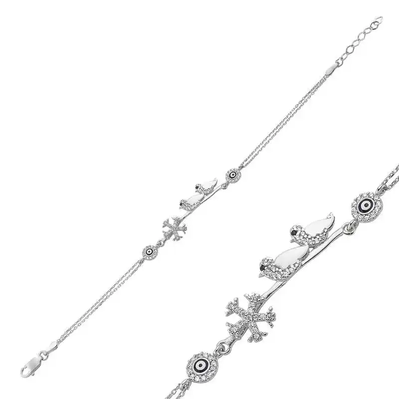 Silver Wren Women's Bracelet 925 Sterling Jewelry Wedding Party Birthday Gift - Box -for - Laides - Fashion