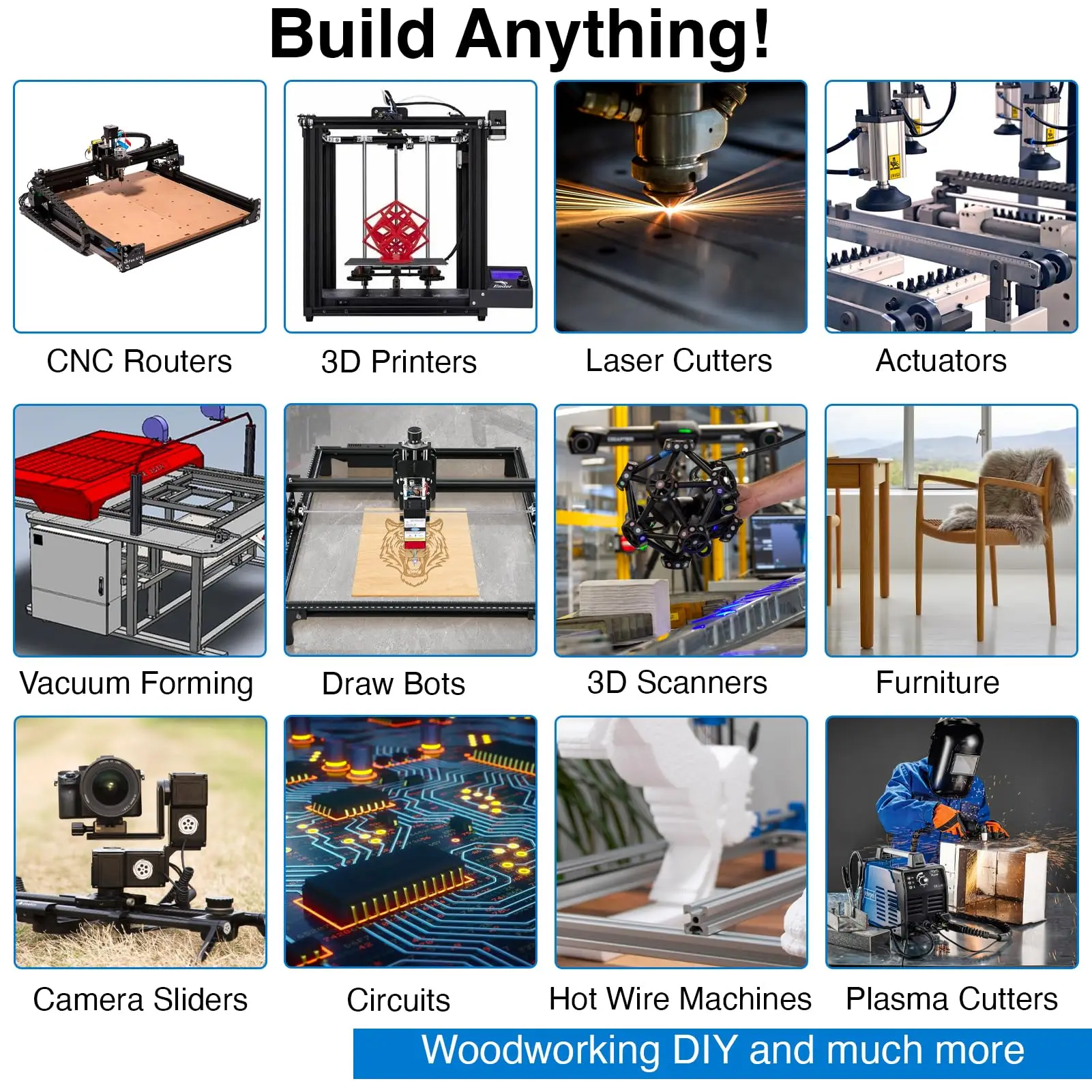 Extrusiones de aluminio con ranura en V, marco estándar europeo de 2020-100mm para máquina de grabado láser CNC, duradero, 2 piezas, 1000