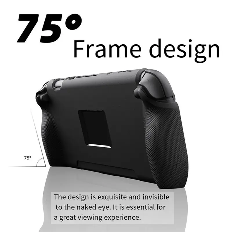 B31B for Skull & Co. for Savage Raven StandGrip Case for Switch 2, Ergonomic Protective Soft Shell, Black