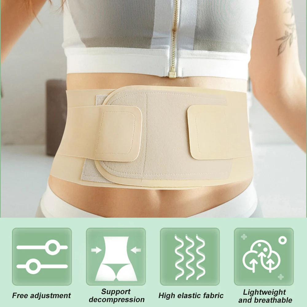 1Pcs Thin Back Braces for Lower Back Pain,Breathable Waist Support Belts for Workout,Lumbar Support Belts for Sciatica,Men Women