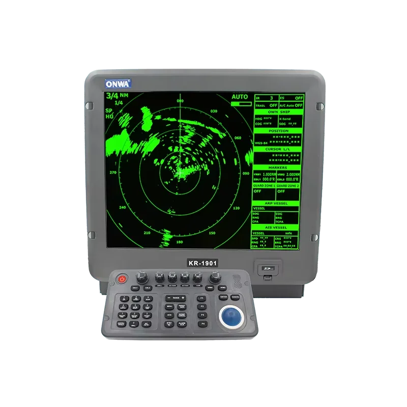 NEW KR-1968 64NM ONWA 19-inch Piston with AIS Display/ Target Tracking Support Network