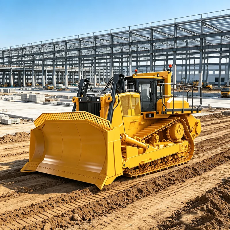 Crawler Type Dozer Hydraulic Bulldozer with Angle Blade for Slope Construction