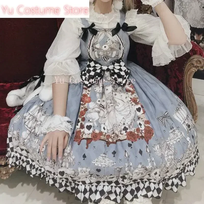 

Japanese Gothic Lolita Dress Girls Vintage Dark Funeral Lolita Jsk Dress Women Harajuku Cool Sleeveless Punk Suspender Dress2025