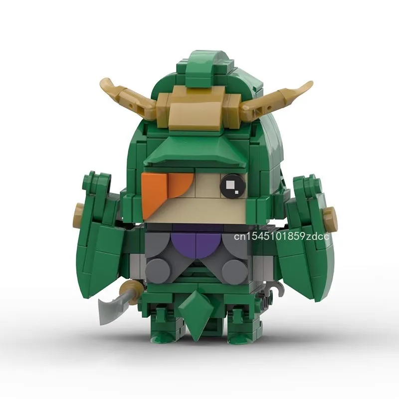 MOC Roninied Warriored Apanese Anime Flame Glory God Demon Action Figures Model Brickheadz Robot Building Blocks Brick Toy Gift