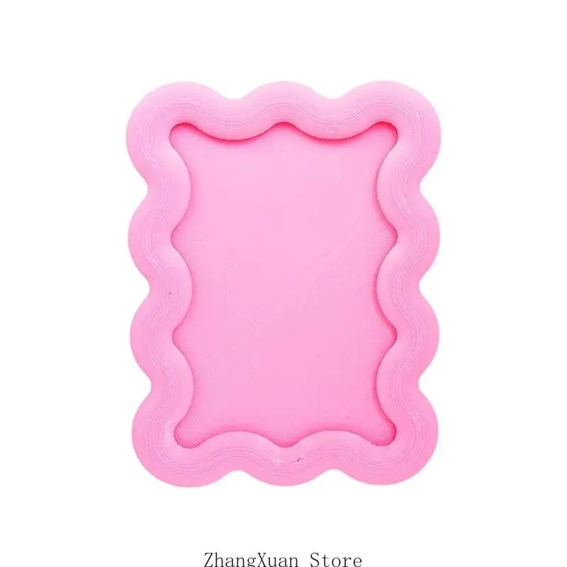 Decorative Photo Frame Fridge Magnet Picture Frame Photo Display for Refrigerator Door, Plastic 3D Raised Border Insert for