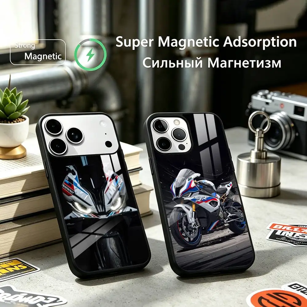 For s1000rr motorcycle Cool Phone Case For iPhone17,16,15,14,13,12 Plus,Pro Supports Magnetic Wireless Charging