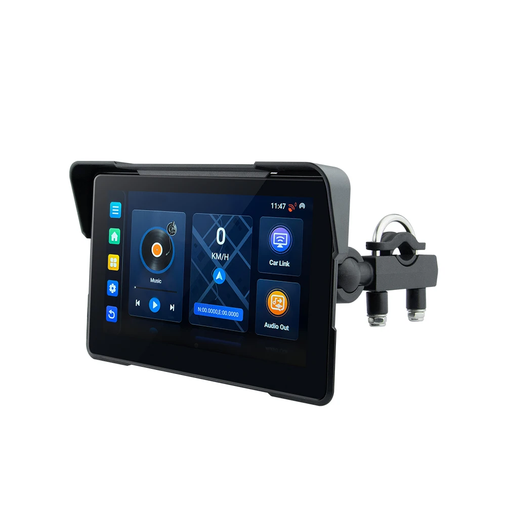 EKIY M21 7-Zoll-Motorrad-wasserdichter kabelloser CarPlay