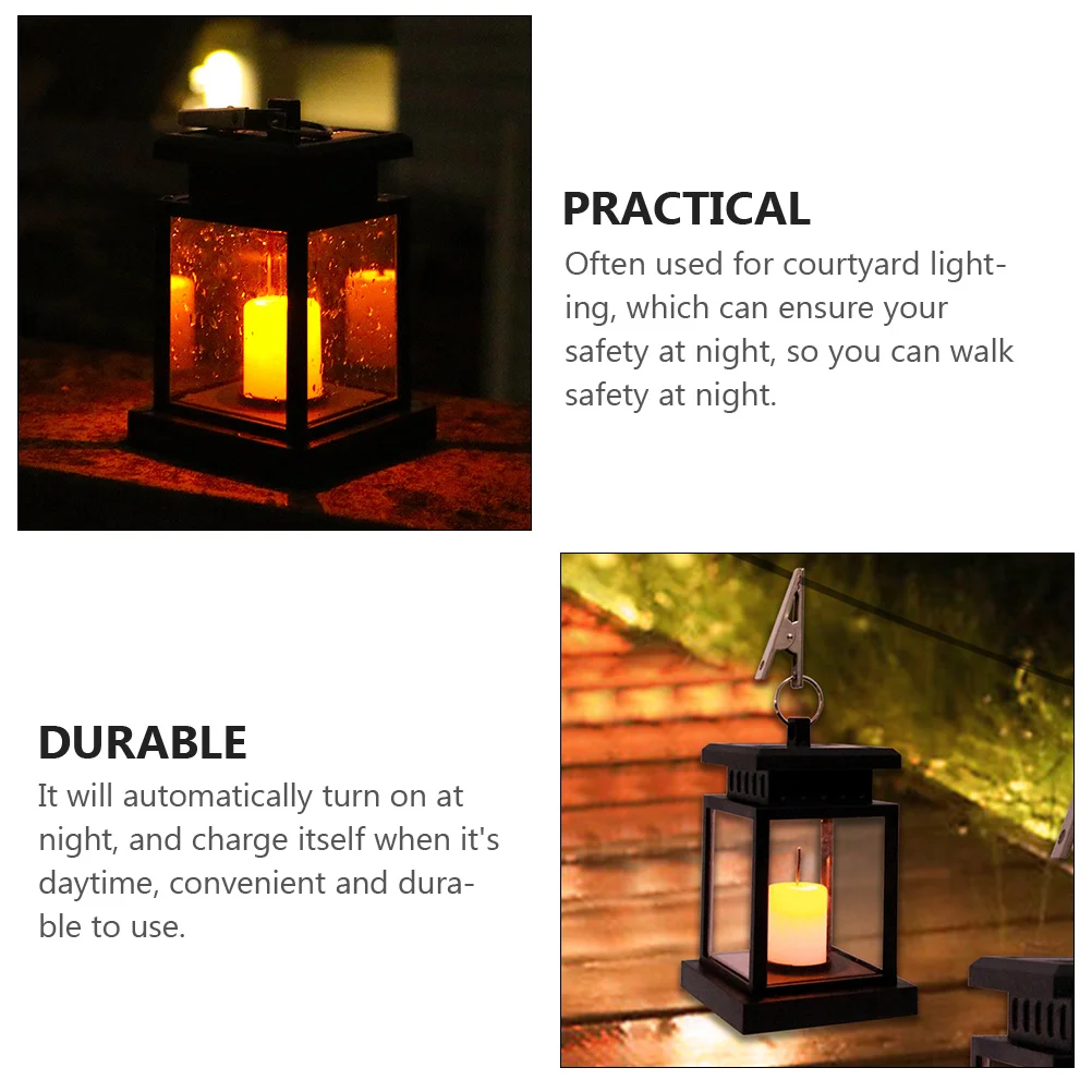 Lampada solare dal design retrò Materiale durevole di alta classe Dimensioni compatte per l'illuminazione del giardino esterno del cortile desktop