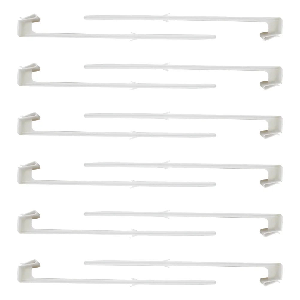 

12 Pcs Car Window Flagpole Holders Durable Plastic Clip On Flags Vehicle Decorations Safety Warning