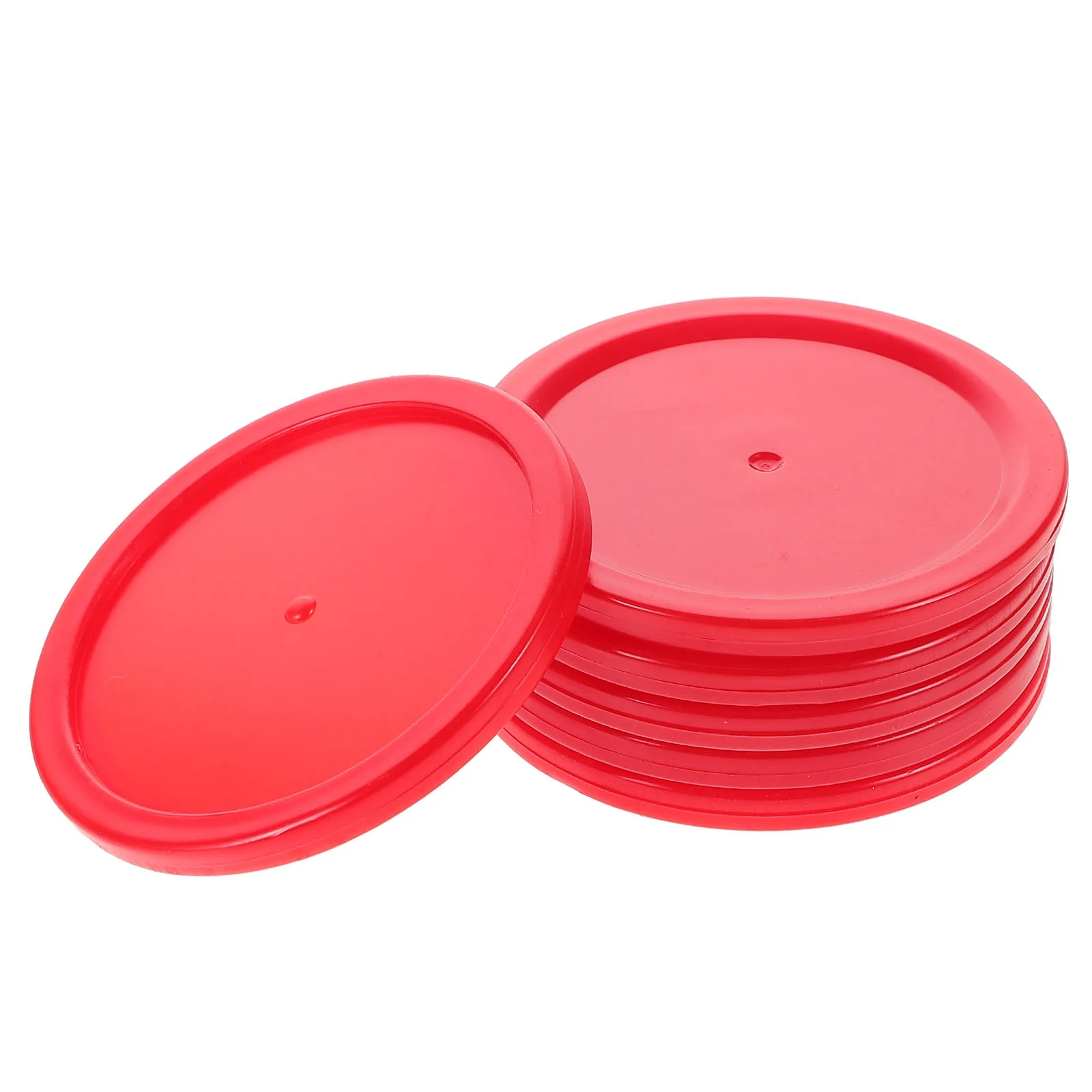 

6pcs Ice Hockey Pucks Durable Plastic Replacement Round Pucks For Desktop Table Accessories Bar Billiards Video Rooms Hockey