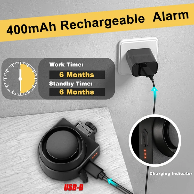 USB Charging Remote Control Motorcycle Electric Bicycle Security Burglar Alarm Dustproof