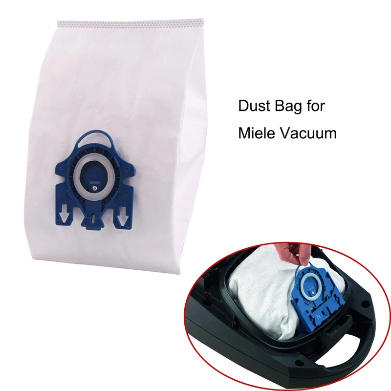 15Pcs Vacuum Cleaner for Miele GN AirClean 3D Efficiency Dust Bags Replace Miele GN Vacuum Cleaner Dust Bag Part