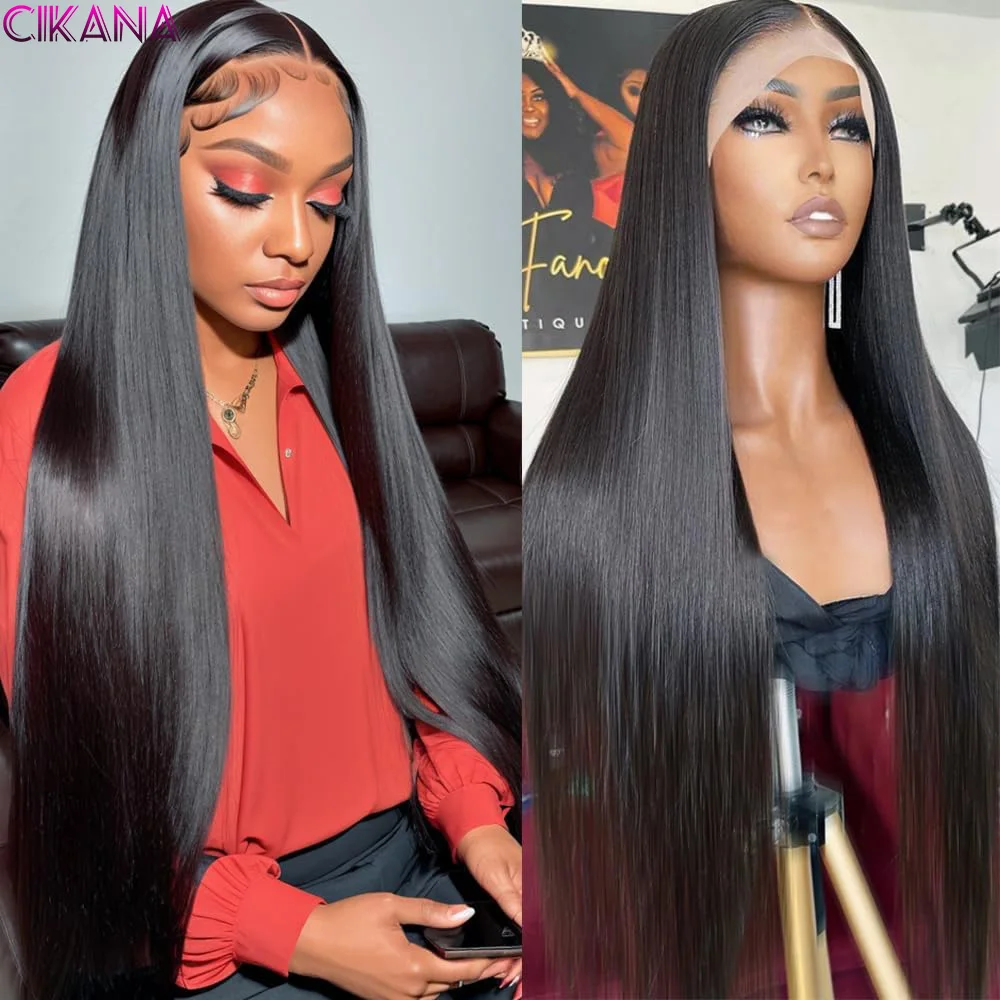 Straight Lace Front Wigs Human Hair Pre Plucked 13x4 HD Lace Front Human Hair Wigs For Women 5x5 Glueless Brazilian Virgin Hair