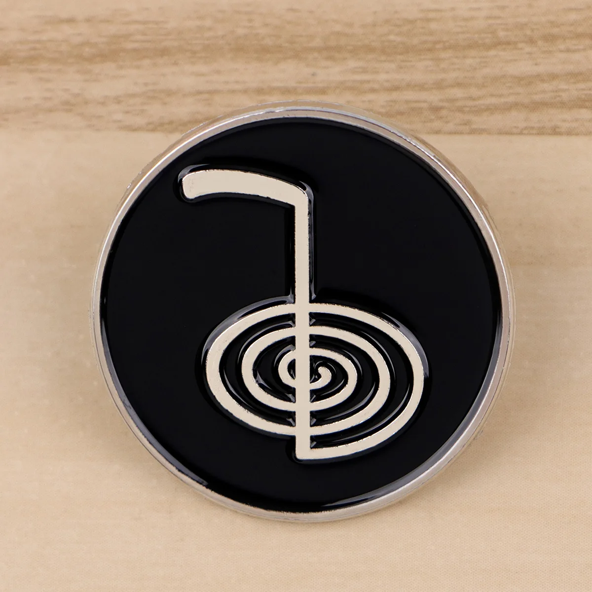 Reiki Symbol Cho Ku Rei Lapel Pins for Backpacks Enamel Pin Cute Things Brooch for Clothes Briefcase Badges Backpack Badge Gift