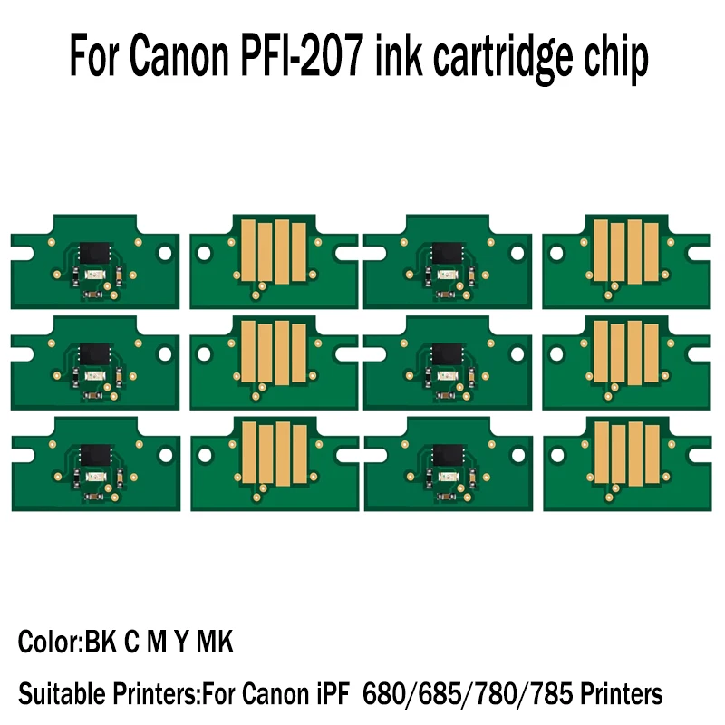 

For Canon PFI 207 PFI-207 pfi207Cartridge Chip For Canon iPF680 iPF685 iPF780 iPF785 printer Ink Cartridge Chip