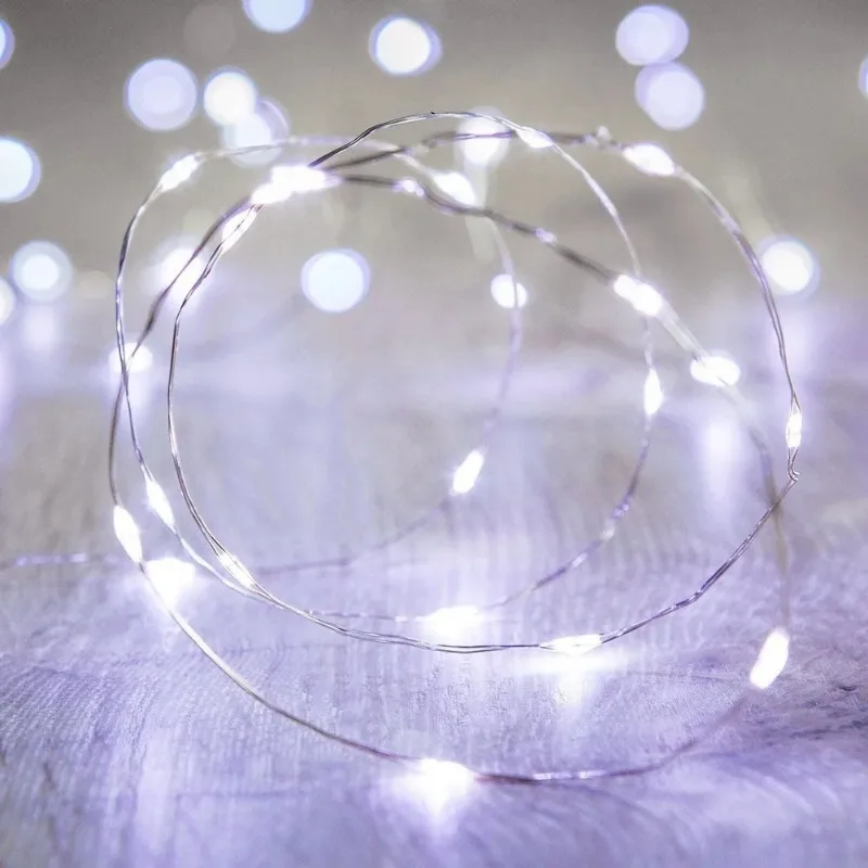 USB LED String Lights para decoração de Natal Luzes de fadas impermeáveis Fio de cobre, Guirlanda de luz, Festa de casamento, 10 m, 20 m, 30m